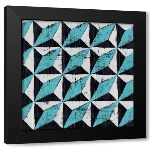 Over Under III Black Modern Wood Framed Art Print with Double Matting by Zarris, Chariklia