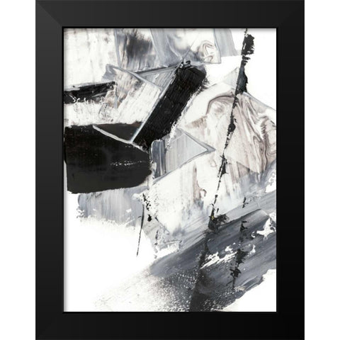 Topple I Black Modern Wood Framed Art Print by Harper, Ethan