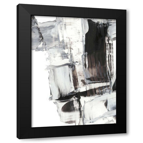 Topple III Black Modern Wood Framed Art Print with Double Matting by Harper, Ethan