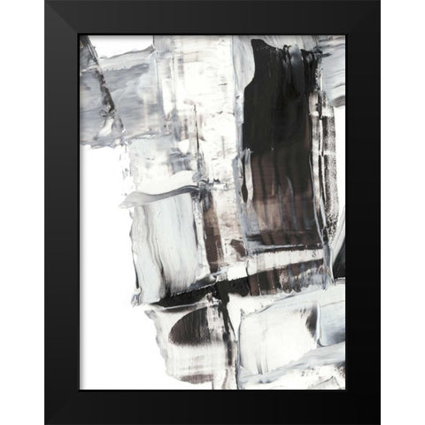 Topple III Black Modern Wood Framed Art Print by Harper, Ethan
