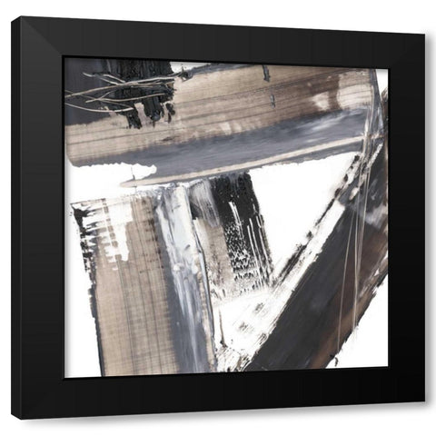 This Way and That I Black Modern Wood Framed Art Print by Harper, Ethan