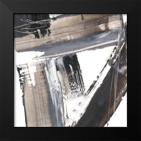 This Way and That I Black Modern Wood Framed Art Print by Harper, Ethan