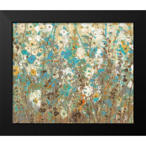 Flowering Vines II Black Modern Wood Framed Art Print by OToole, Tim