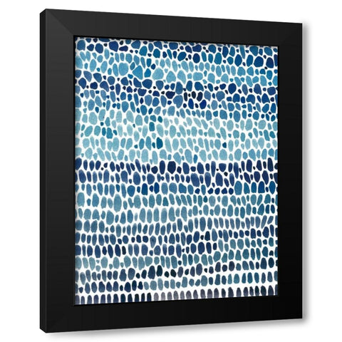 Blue Progression I Black Modern Wood Framed Art Print by OToole, Tim