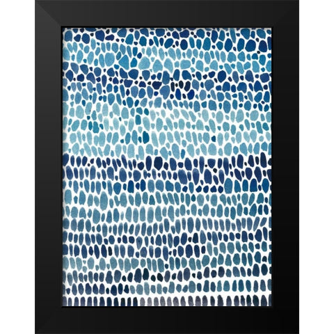 Blue Progression I Black Modern Wood Framed Art Print by OToole, Tim