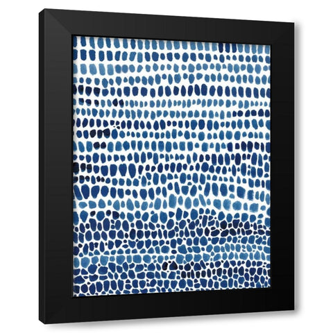 Blue Progression II Black Modern Wood Framed Art Print by OToole, Tim