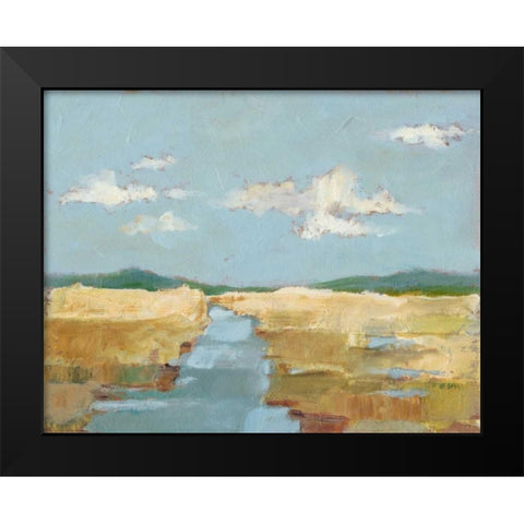 Summer Wetland II Black Modern Wood Framed Art Print by Harper, Ethan
