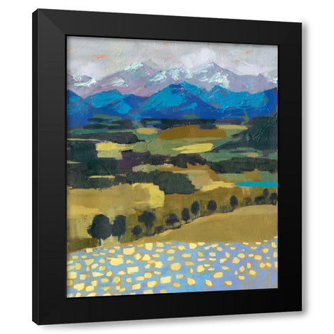 Alpine Impression II Black Modern Wood Framed Art Print with Double Matting by Borges, Victoria