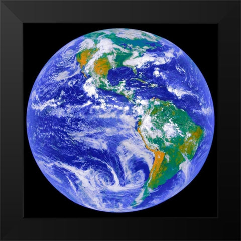 Space Photography I Black Modern Wood Framed Art Print by Unknown