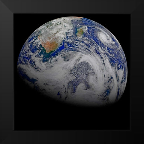 Space Photography III Black Modern Wood Framed Art Print by Unknown