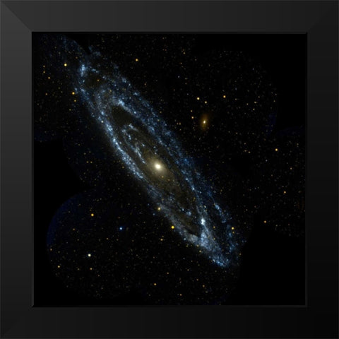 Space Photography V Black Modern Wood Framed Art Print by Unknown