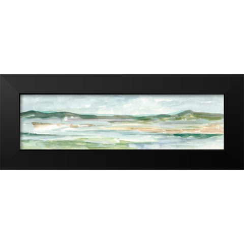 Panoramic Seascape II Black Modern Wood Framed Art Print by Harper, Ethan