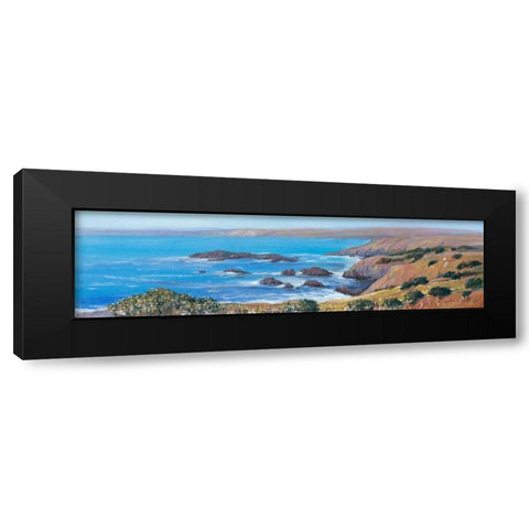 Panoramic Ocean View I Black Modern Wood Framed Art Print by OToole, Tim