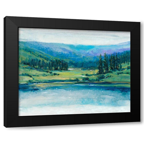 Mountain Lake I Black Modern Wood Framed Art Print by OToole, Tim