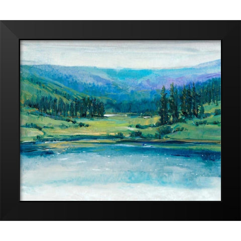 Mountain Lake I Black Modern Wood Framed Art Print by OToole, Tim