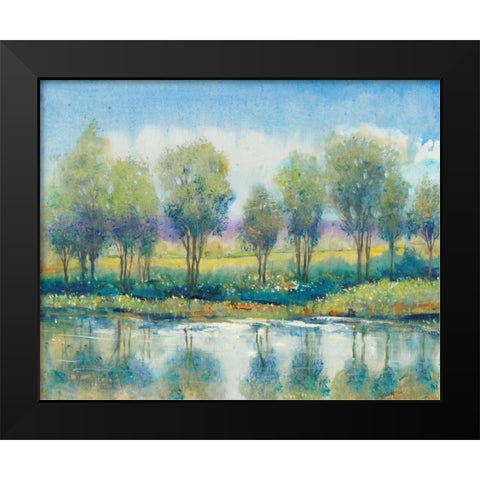 River Reflection I Black Modern Wood Framed Art Print by OToole, Tim
