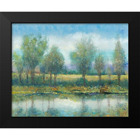 River Reflection II Black Modern Wood Framed Art Print by OToole, Tim