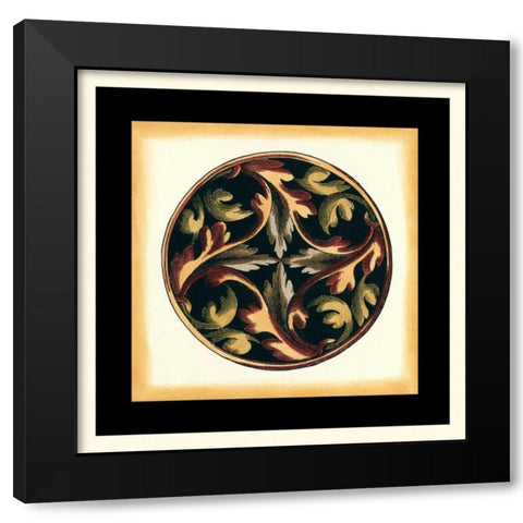 Small Ornamental Accents III Black Modern Wood Framed Art Print by Vision Studio