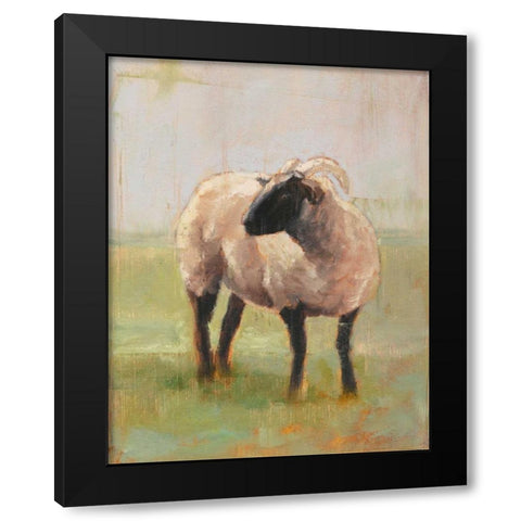 Away from the Flock II Black Modern Wood Framed Art Print by Harper, Ethan