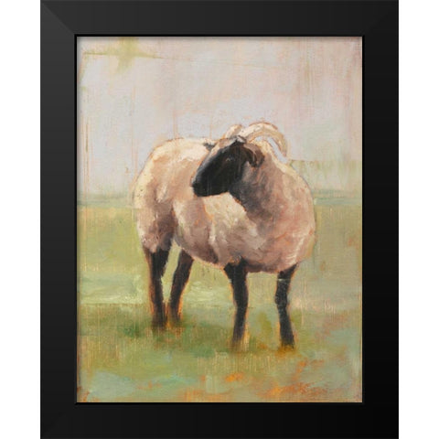 Away from the Flock II Black Modern Wood Framed Art Print by Harper, Ethan