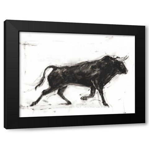 Toro II Black Modern Wood Framed Art Print by Harper, Ethan