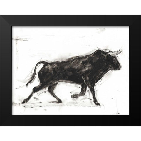 Toro II Black Modern Wood Framed Art Print by Harper, Ethan