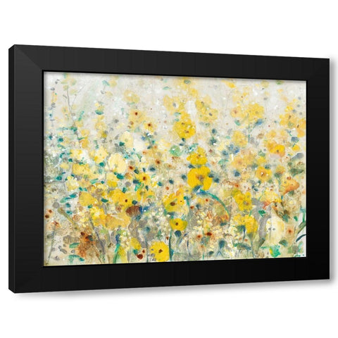 Cheerful Garden II Black Modern Wood Framed Art Print by OToole, Tim