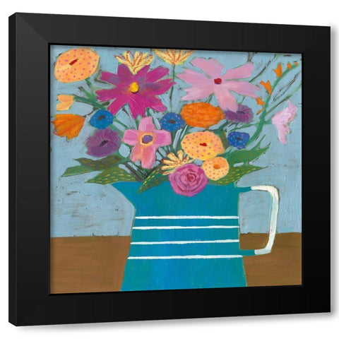Farmhouse Flora I Black Modern Wood Framed Art Print by Borges, Victoria