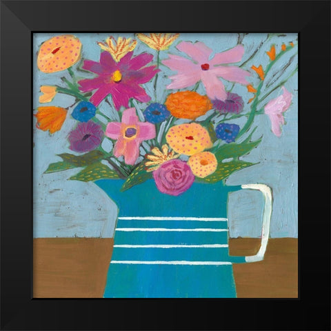 Farmhouse Flora I Black Modern Wood Framed Art Print by Borges, Victoria