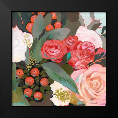 Eucalyptus Bouquet I Black Modern Wood Framed Art Print by Borges, Victoria