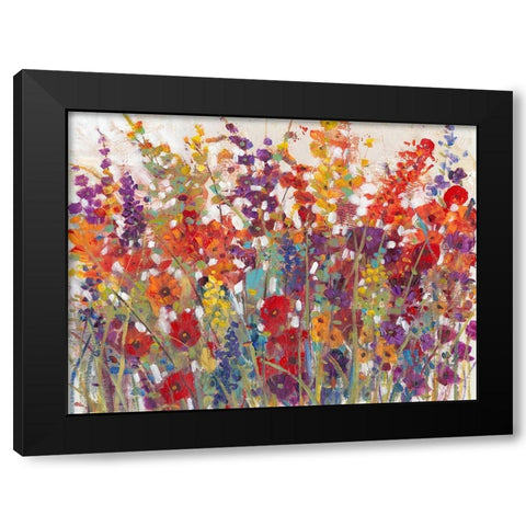 Variety of Flowers II Black Modern Wood Framed Art Print by OToole, Tim