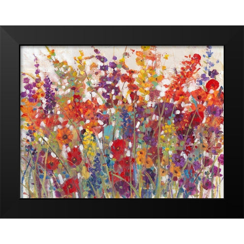 Variety of Flowers II Black Modern Wood Framed Art Print by OToole, Tim