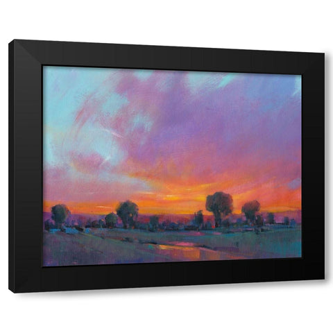 Fiery Sunset I Black Modern Wood Framed Art Print by OToole, Tim