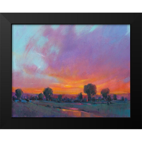 Fiery Sunset I Black Modern Wood Framed Art Print by OToole, Tim