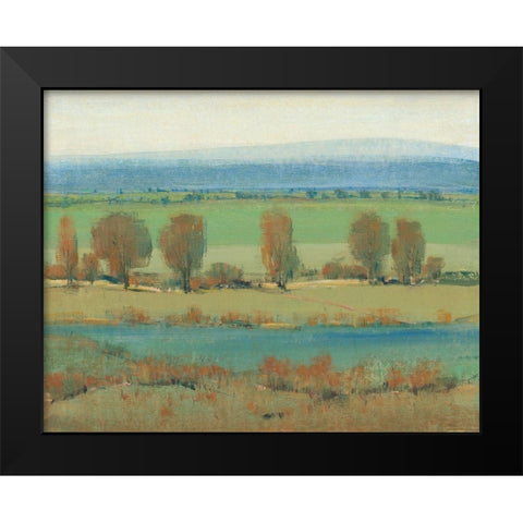 Flat Terrain I Black Modern Wood Framed Art Print by OToole, Tim