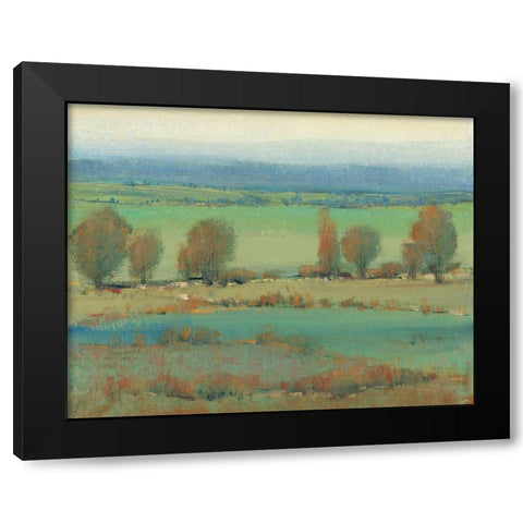 Flat Terrain II Black Modern Wood Framed Art Print by OToole, Tim