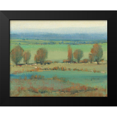 Flat Terrain II Black Modern Wood Framed Art Print by OToole, Tim