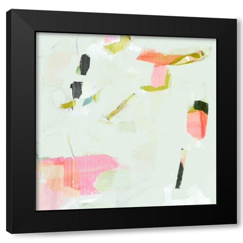 Olive Scatter I Black Modern Wood Framed Art Print by Borges, Victoria