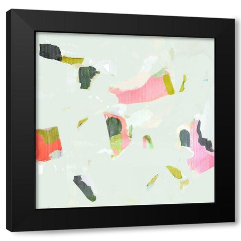 Olive Scatter II Black Modern Wood Framed Art Print by Borges, Victoria
