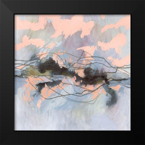 Horizon Flux I Black Modern Wood Framed Art Print by Borges, Victoria