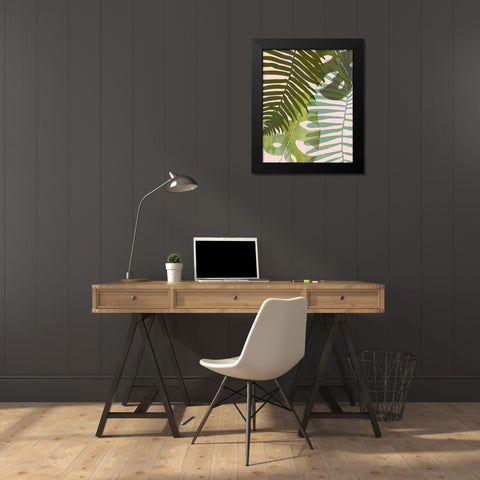 Tropical Tangle I Black Modern Wood Framed Art Print by Borges, Victoria