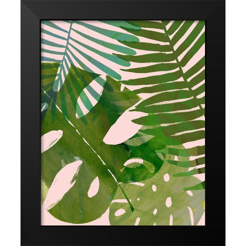 Tropical Tangle II Black Modern Wood Framed Art Print by Borges, Victoria