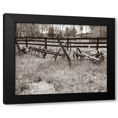Sepia Farm Study IV Black Modern Wood Framed Art Print by Ludwig, Alicia