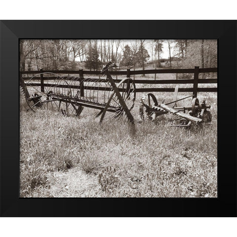 Sepia Farm Study IV Black Modern Wood Framed Art Print by Ludwig, Alicia