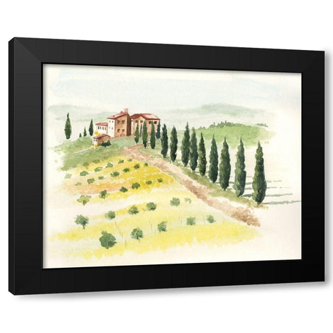 Tuscan Villa II Black Modern Wood Framed Art Print by Parker, Jennifer Paxton