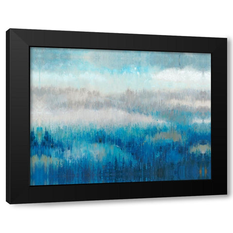 Above the Trees Abstract Black Modern Wood Framed Art Print by OToole, Tim