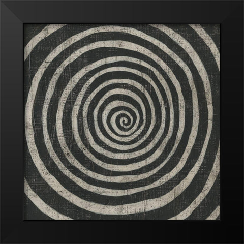 Stone VIII Black Modern Wood Framed Art Print by Zarris, Chariklia