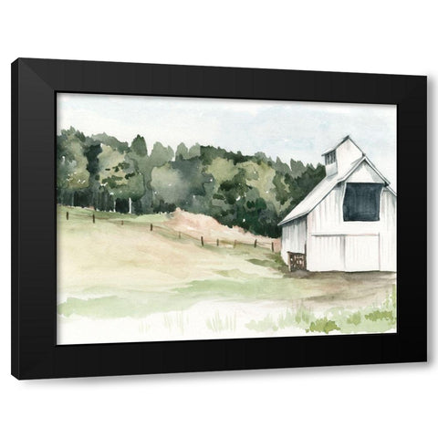 Watercolor Barn III Black Modern Wood Framed Art Print by Parker, Jennifer Paxton