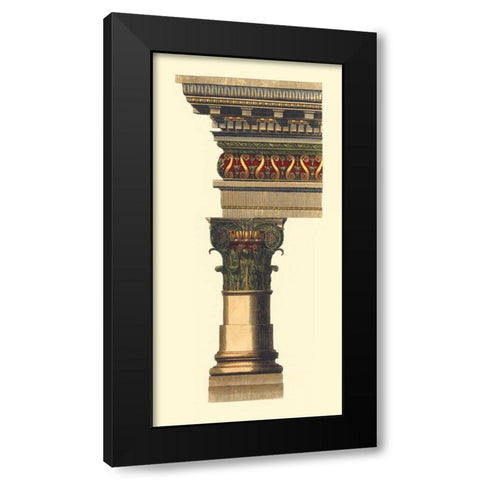 Column and Cornice I Black Modern Wood Framed Art Print with Double Matting by Vision Studio