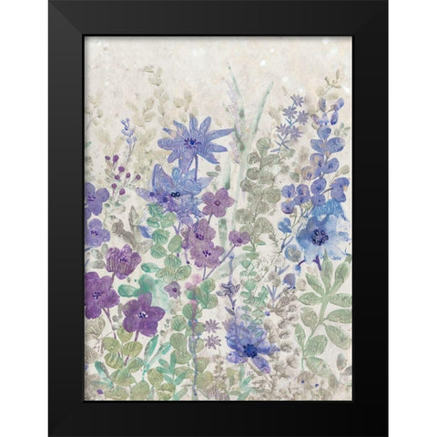 A Splash of Flowers II Black Modern Wood Framed Art Print by OToole, Tim